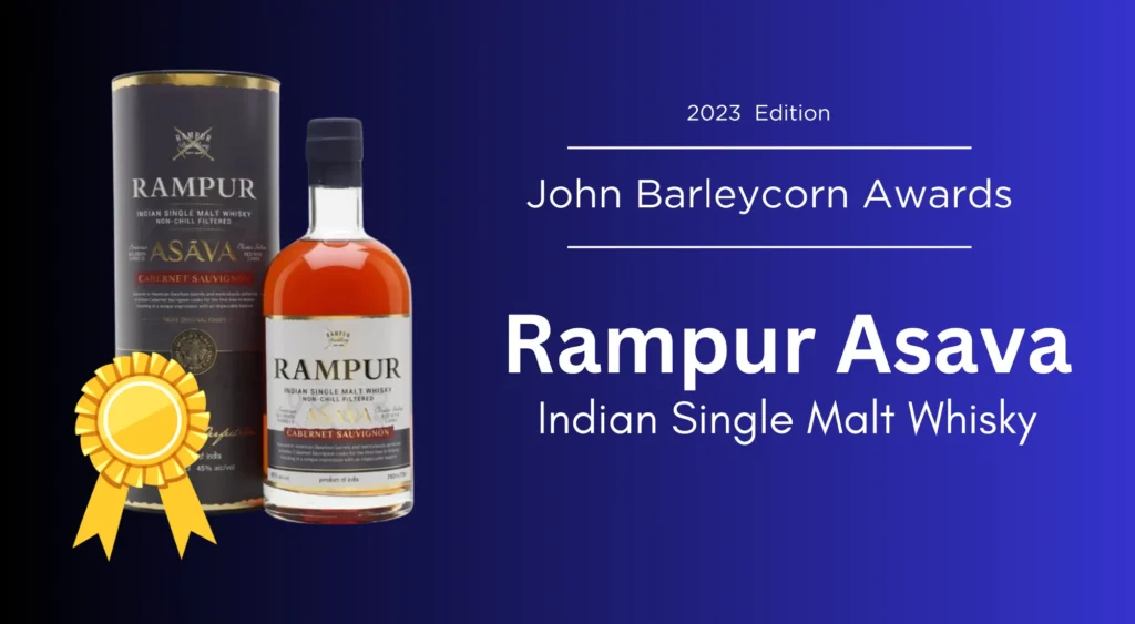 Rampur Asava Crowned 'Best World Whisky' at 2023 John Barleycorn Awards